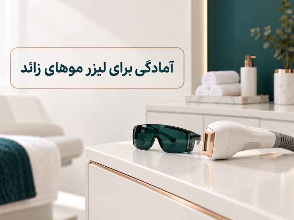 تصویر مینیمال کاور مقاله آمادگی برای لیزر موهای زائد